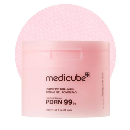 Medicube PDRN Pink Collagen Toning Gel Toner Pad 120ml (70pcs)