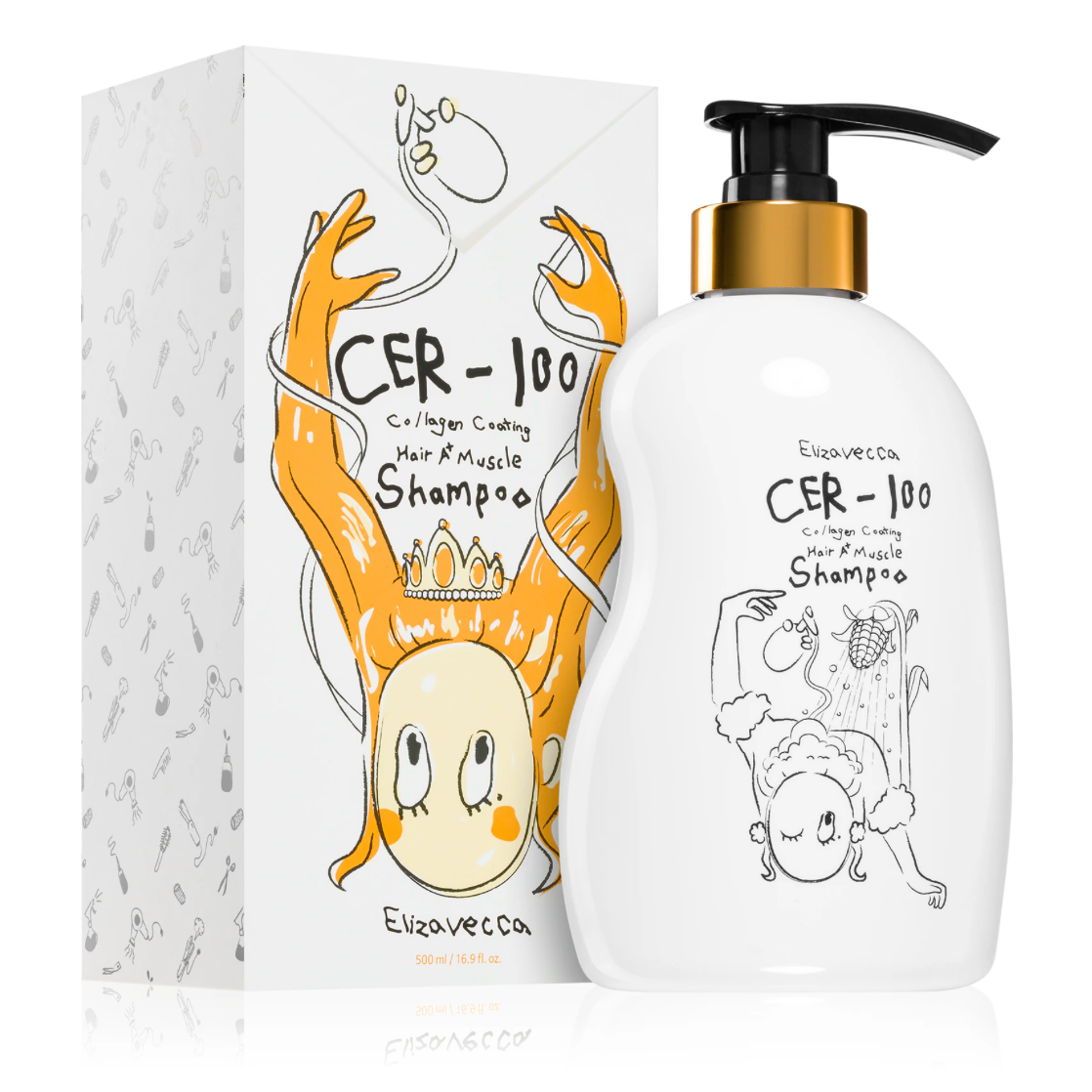Elizavecca CER-100 Collagen Coating Hair Muscle Shampoo 500ml