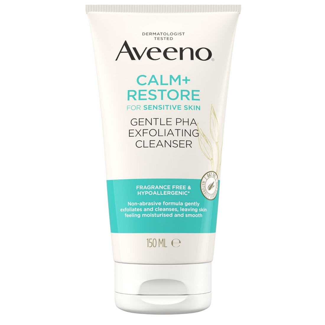 Aveeno Calm+Restore Gentle PHA Exfoliating Cleanser 150ml
