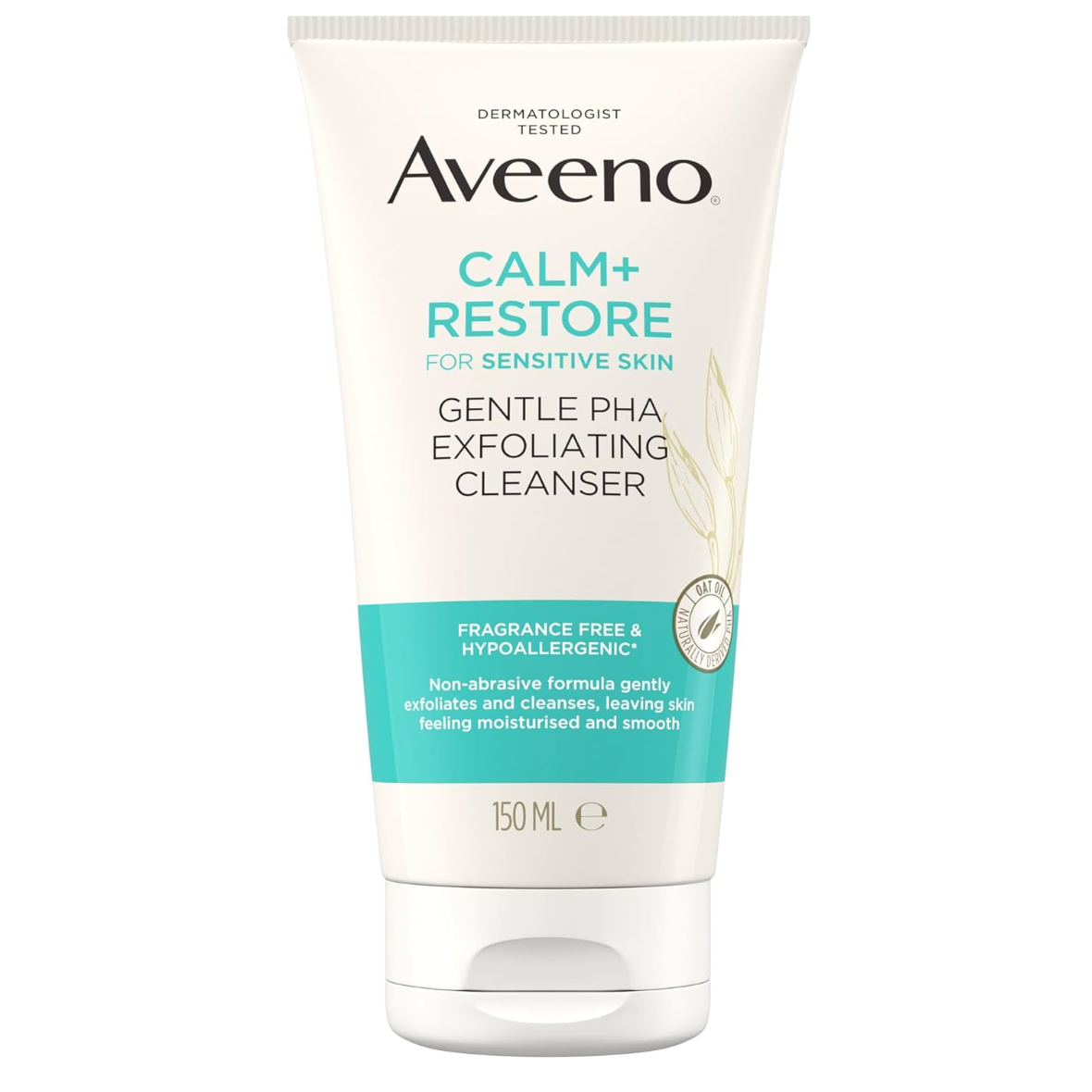 Aveeno Calm+Restore Gentle PHA Exfoliating Cleanser 150ml