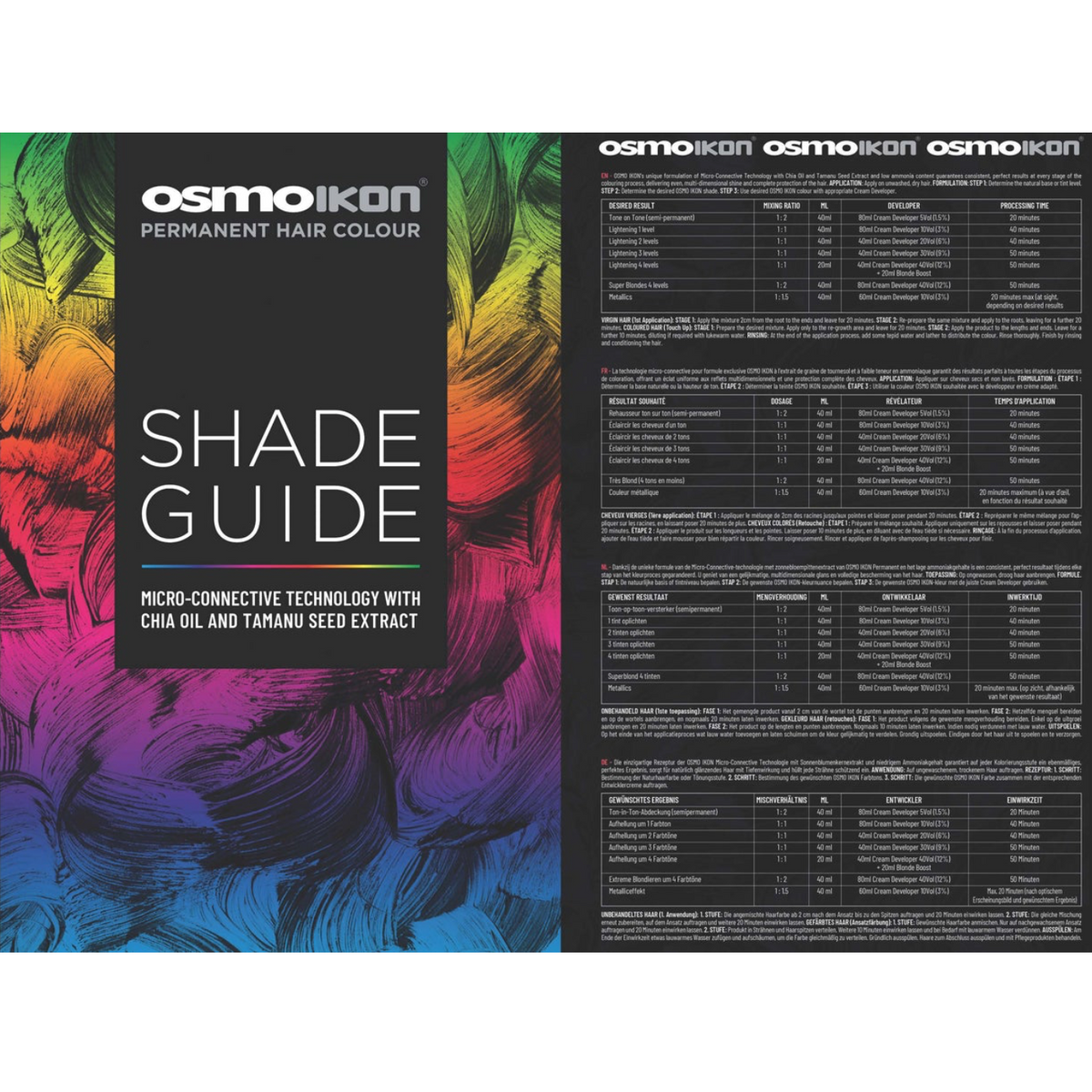 Osmo IKON Colour Swatch Chart