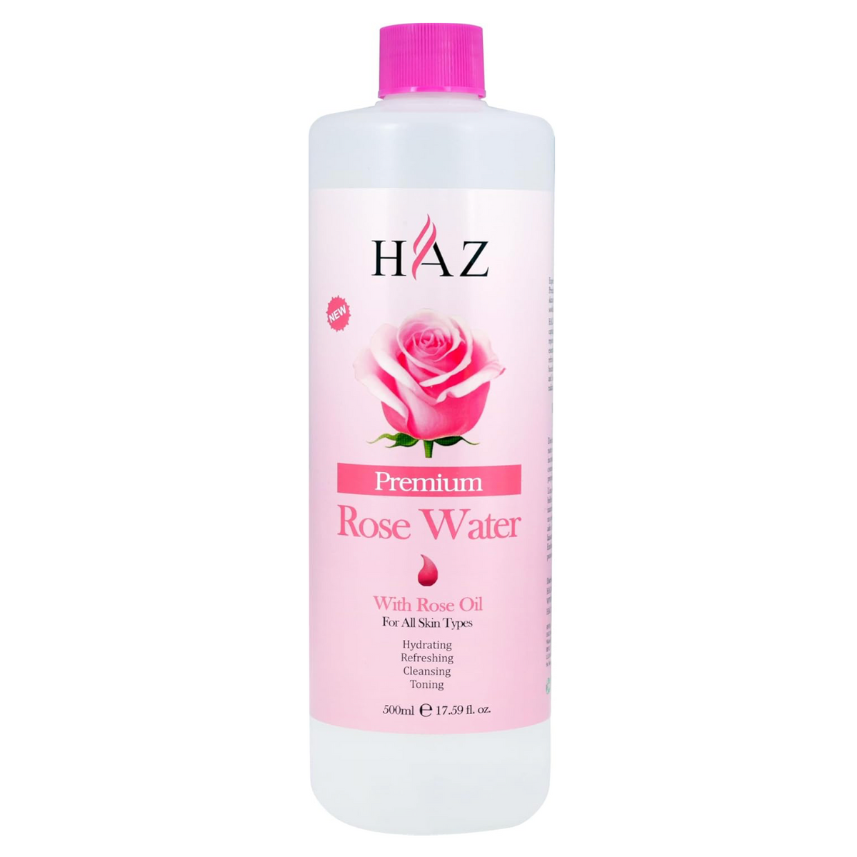HAZ Premium Rose Water with Rose Oil 17.59oz