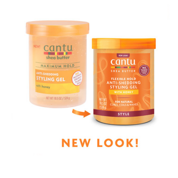 Cantu Shea Butter Flexible Hold Anti-Shedding Honey Styling Gel