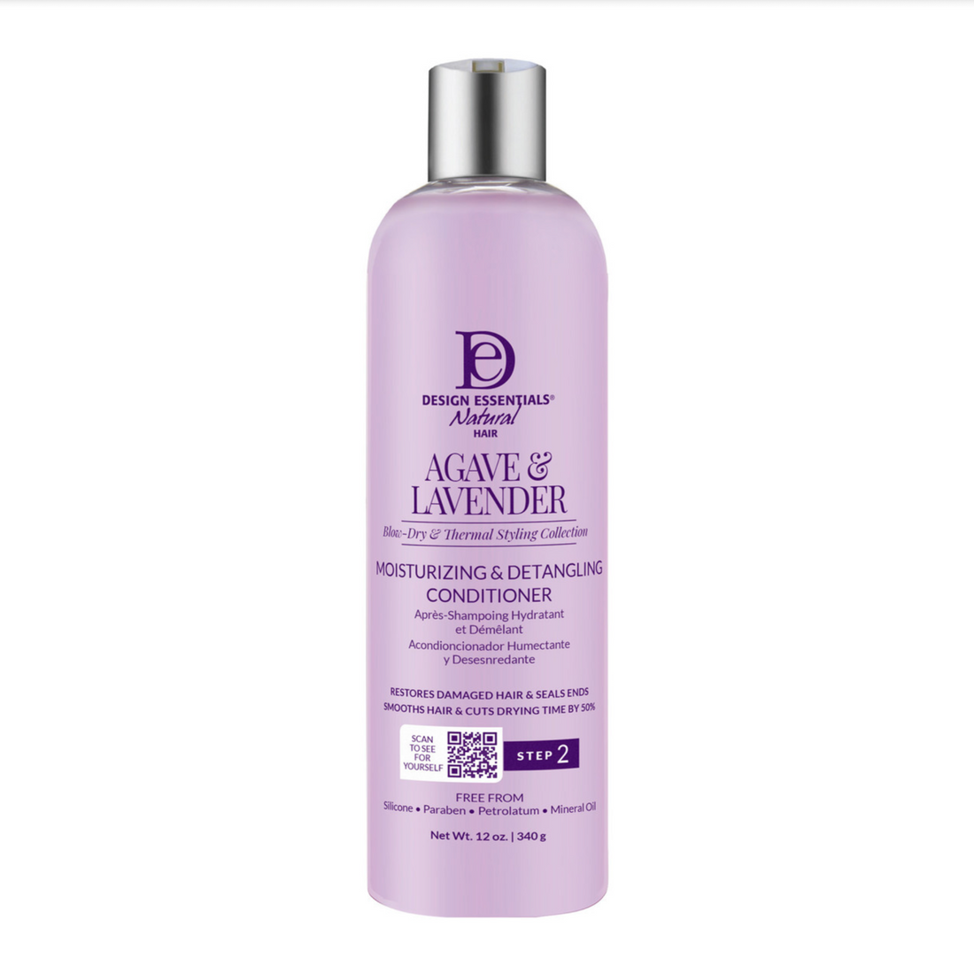 Design Essentials Natural Agave &amp; Lavender Moisturizing &amp; Detangling Conditioner 12oz