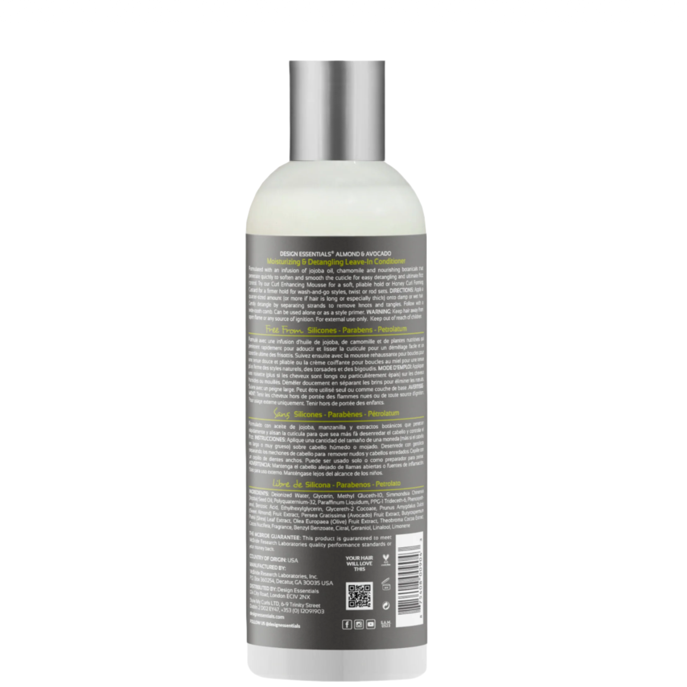Design Essentials Natural Almond & Avocado Detangling Leave-In Conditioner