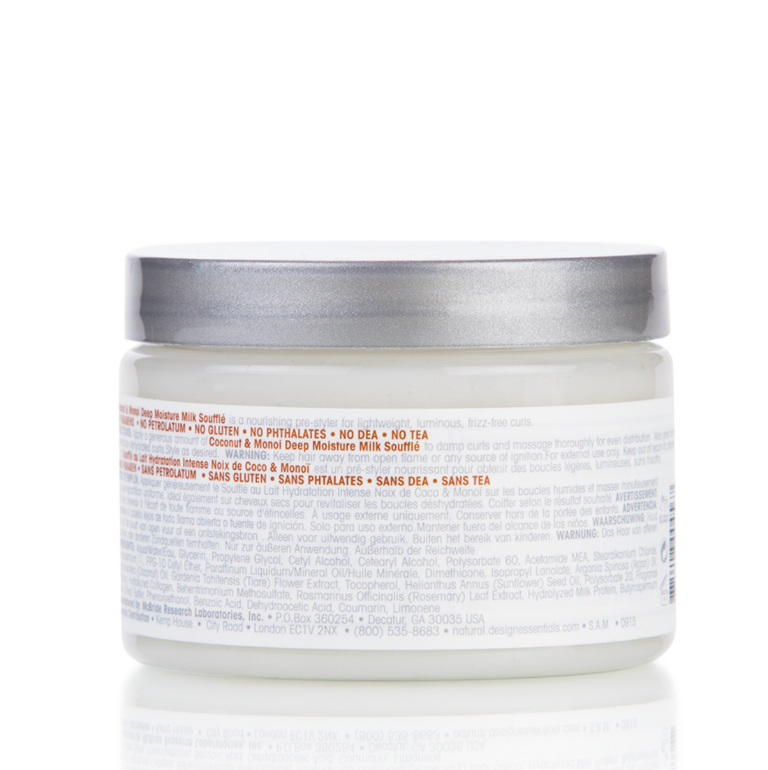 Design Essentials Natural Coconut & Monoi Deep Moisture Milk Soufflé 12oz