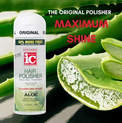 Fantasia IC Hair Polisher Daily Hair Treatment Serum with Aloe 6oz