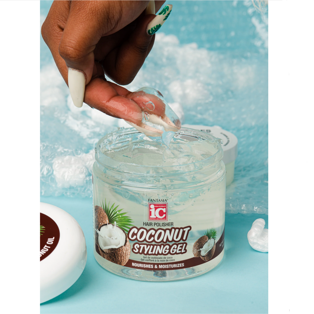 Fantasia IC Hair Polisher Coconut Styling Gel 16oz