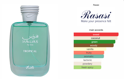 Rasasi Hawas Tropical Eau De Parfum 100ml