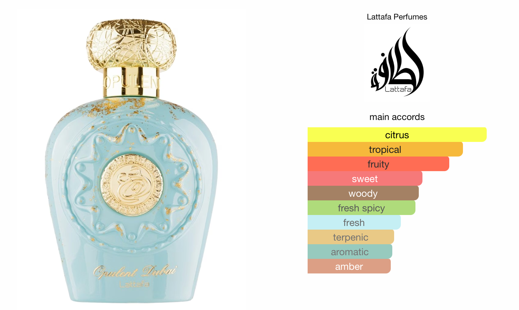 Lattafa Opulent Dubai Eau De Parfum 100ml