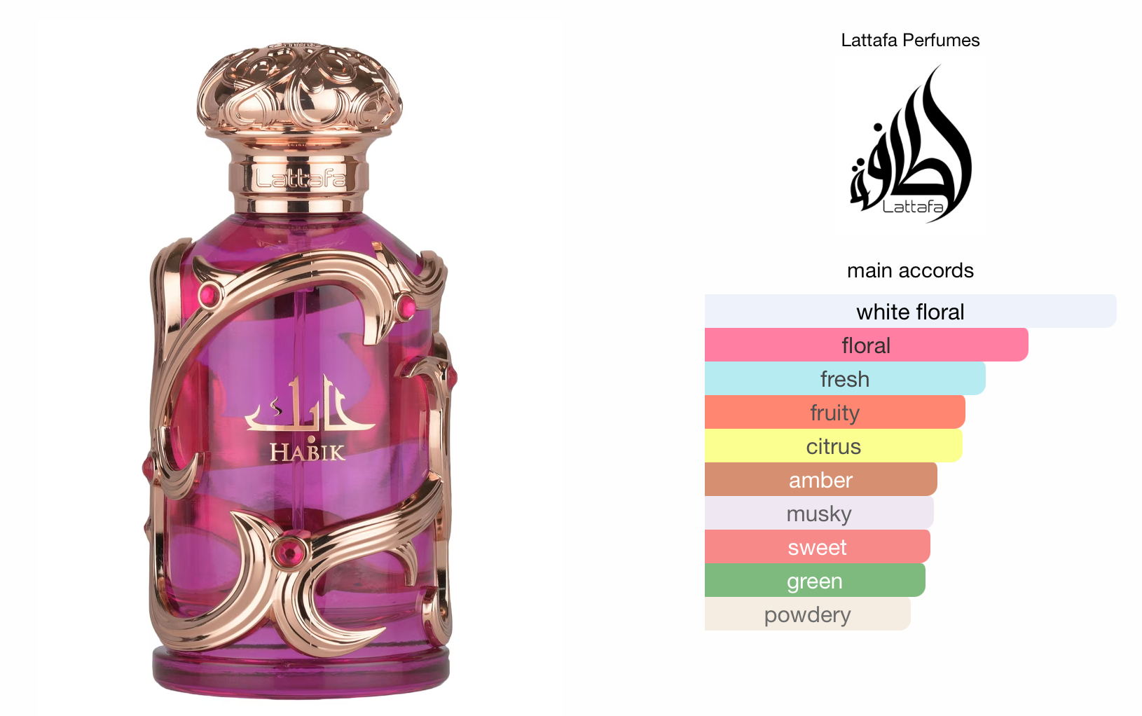 Lattafa Habik For Women Eau De Parfum 100ml