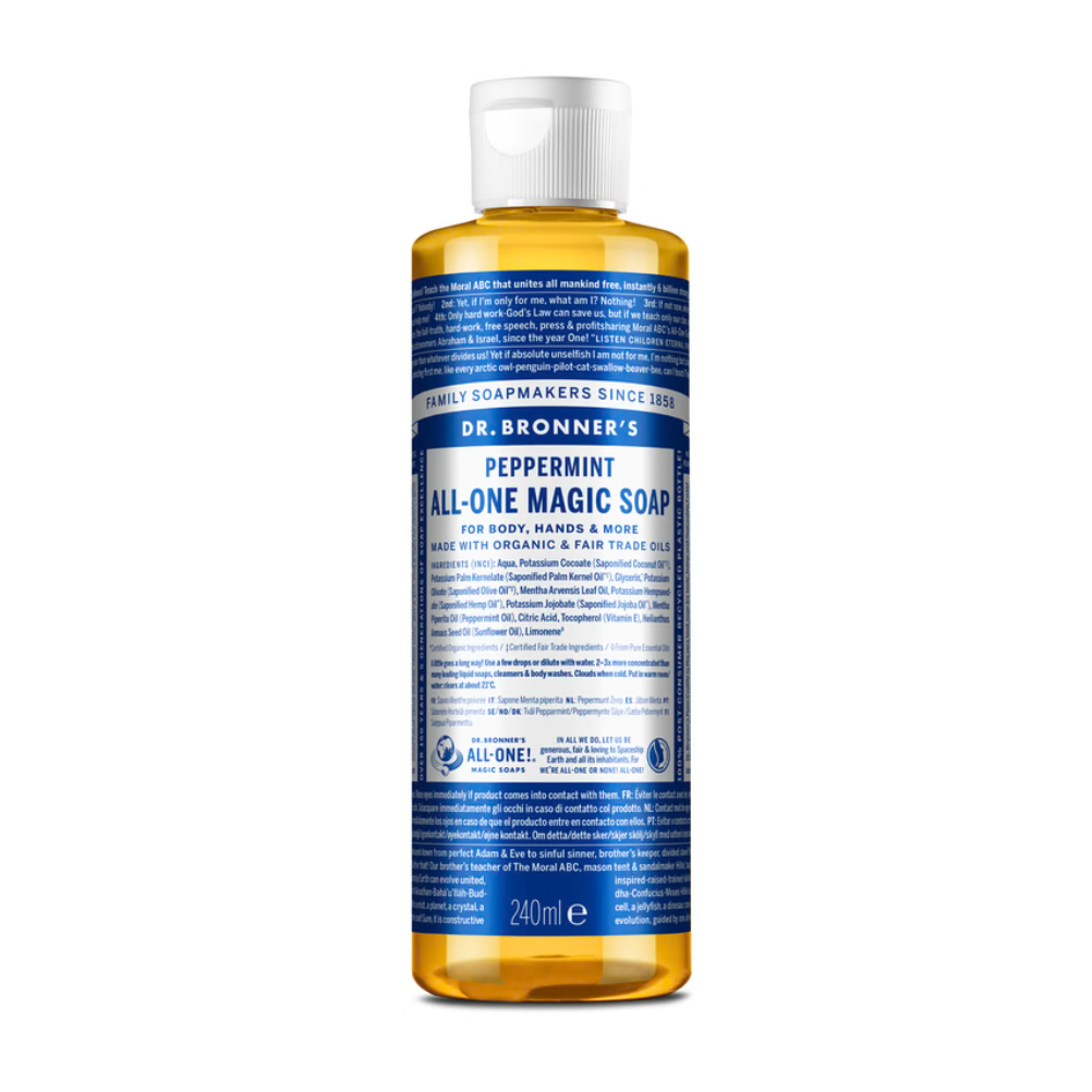 Dr. Bronner's 18-in-1 Hemp Peppermint Pure-Castile Liquid Soap