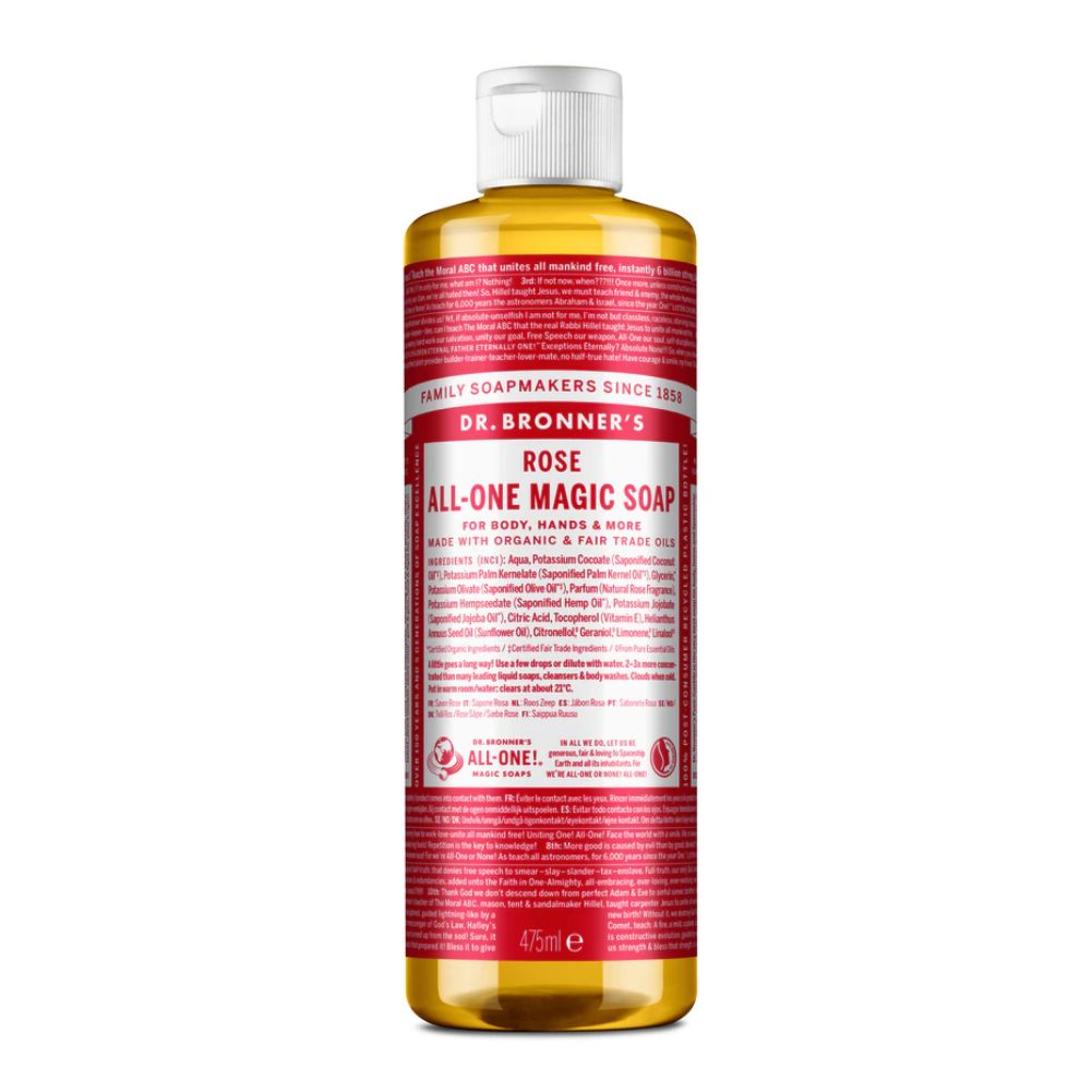 Dr. Bronner's 18-in-1 Hemp Rose Pure-Castile Liquid Soap