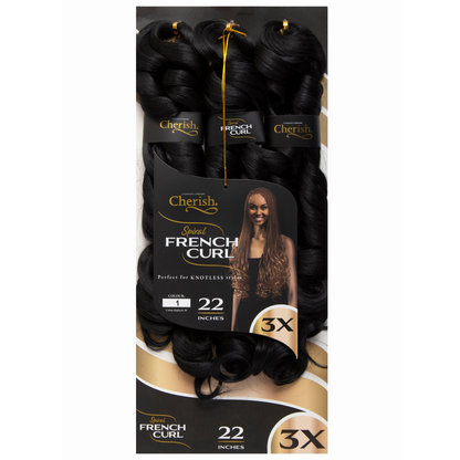 Cherish French Curl 22" 3X Pack
