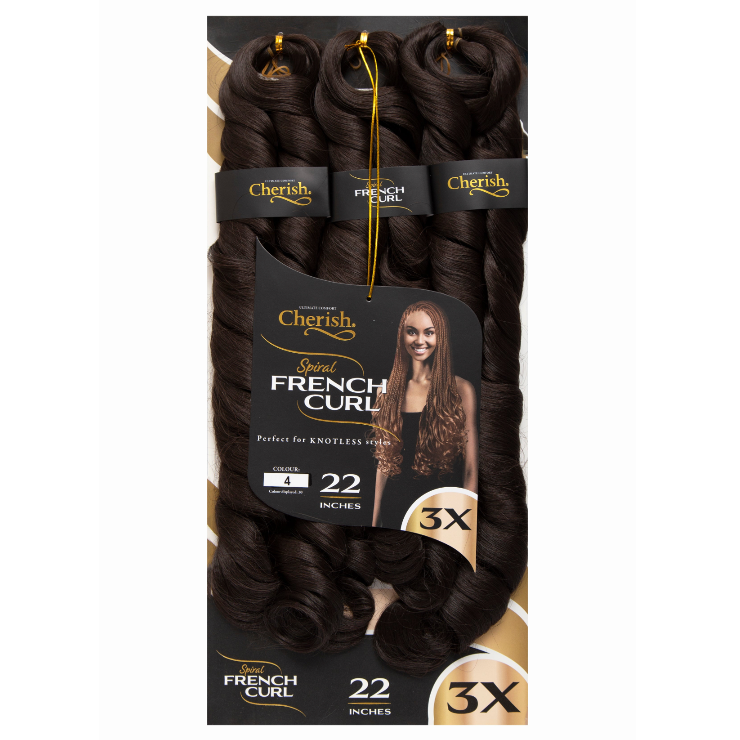 Cherish French Curl 22" 3X Pack