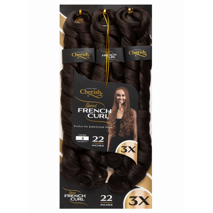 Cherish French Curl 22" 3X Pack