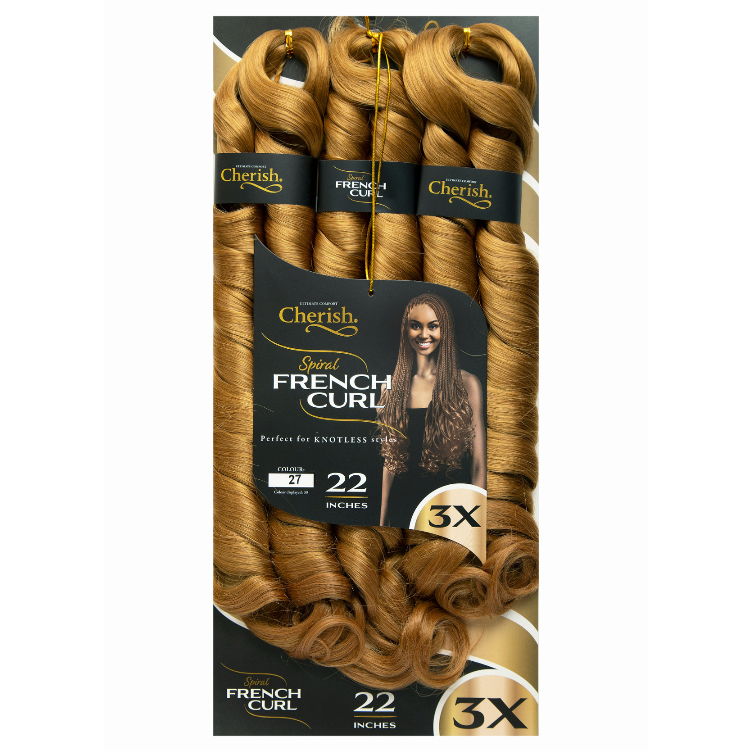 Cherish French Curl 22" 3X Pack