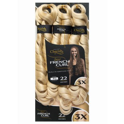 Cherish French Curl 22" 3X Pack