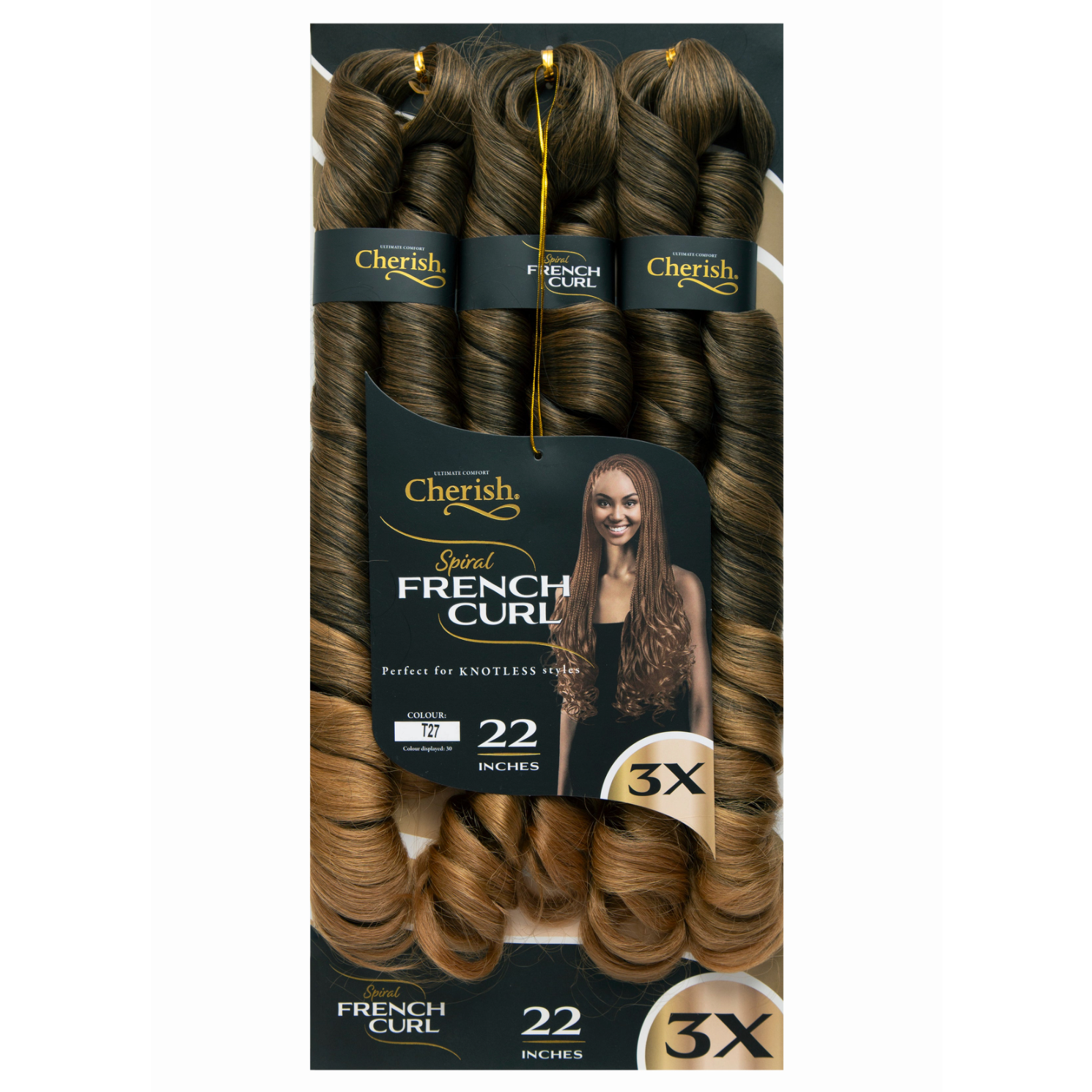 Cherish French Curl 22" 3X Pack
