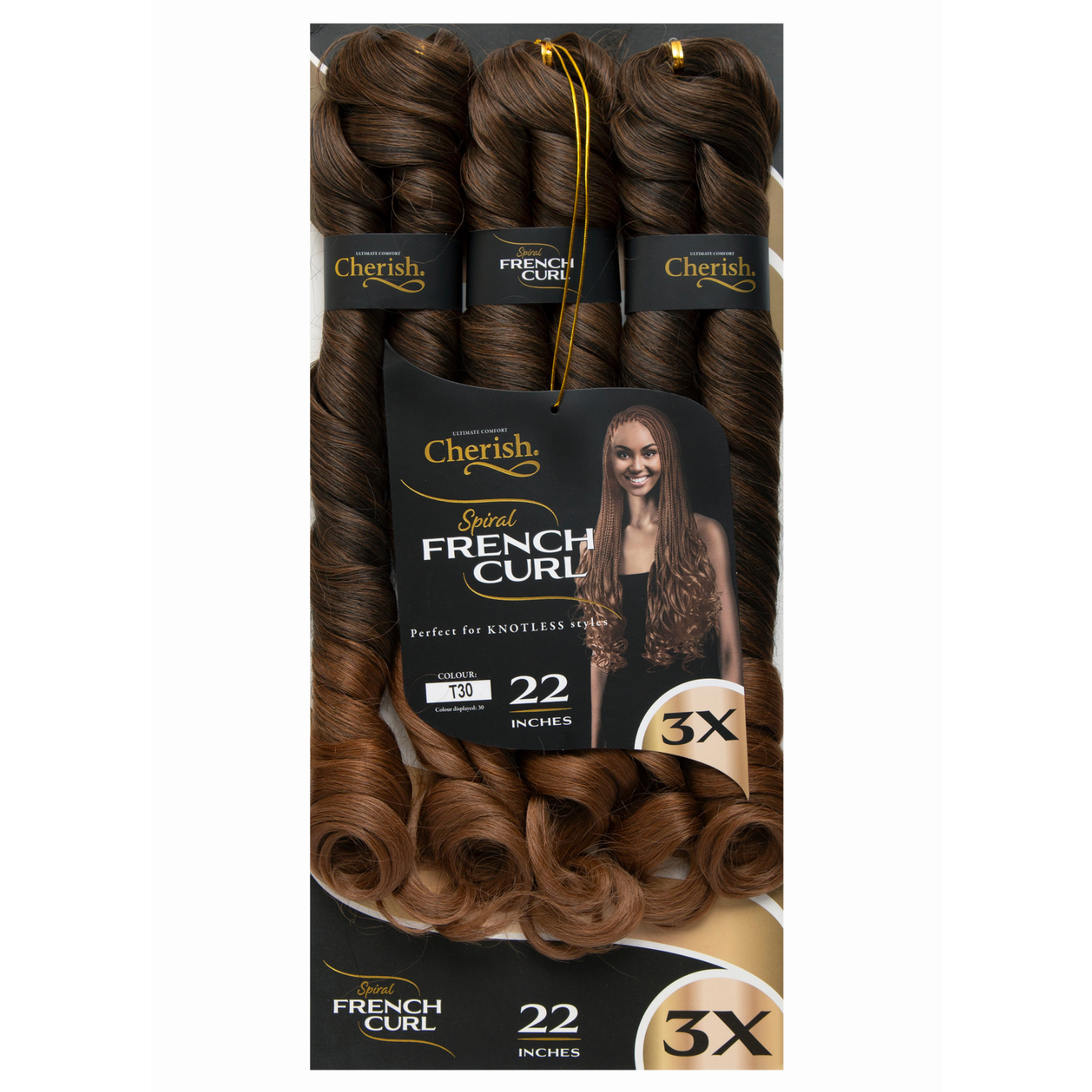 Cherish French Curl 22" 3X Pack