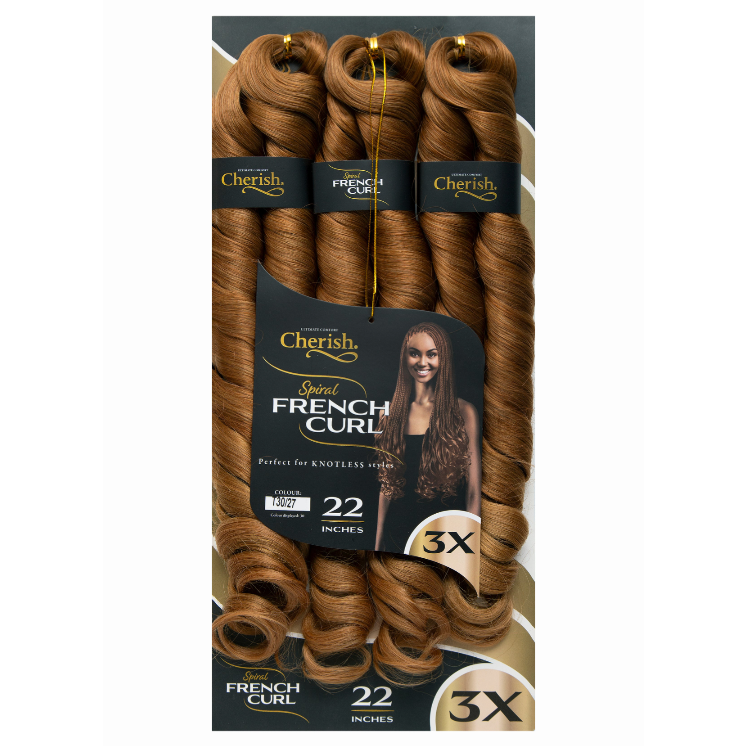 Cherish French Curl 22" 3X Pack