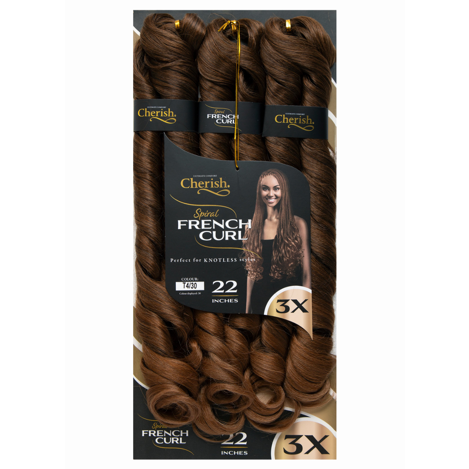 Cherish French Curl 22" 3X Pack
