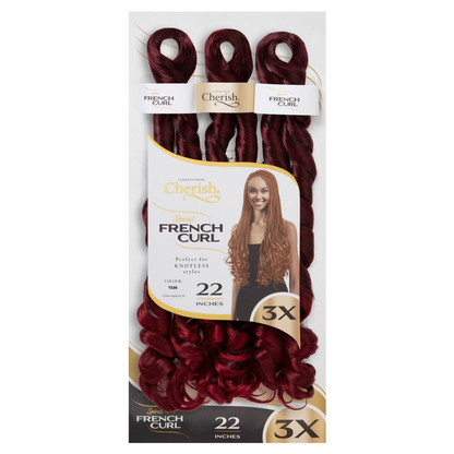 Cherish French Curl 22" 3X Pack