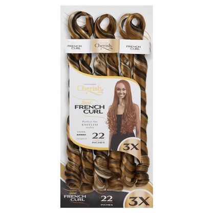 Cherish French Curl 22" 3X Pack