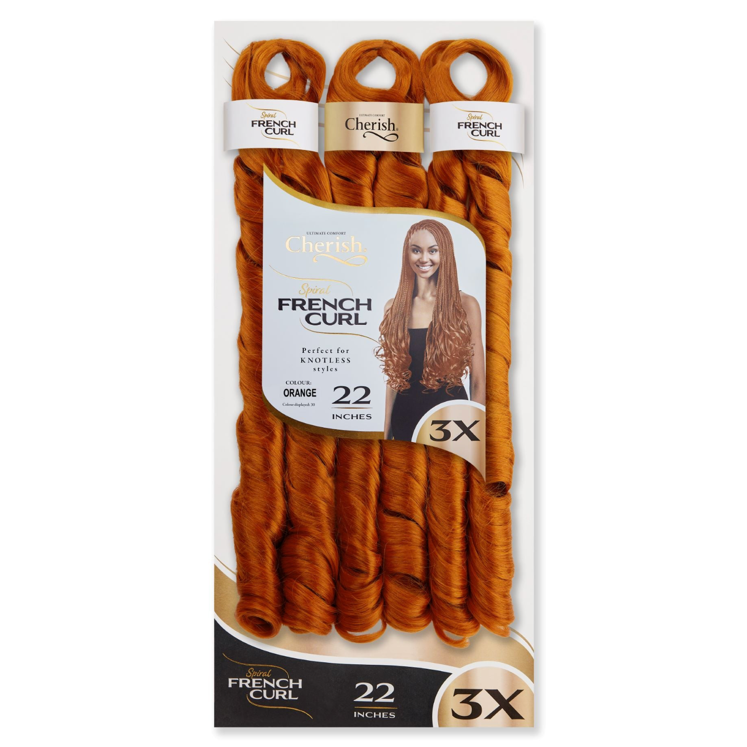Cherish French Curl 22" 3X Pack