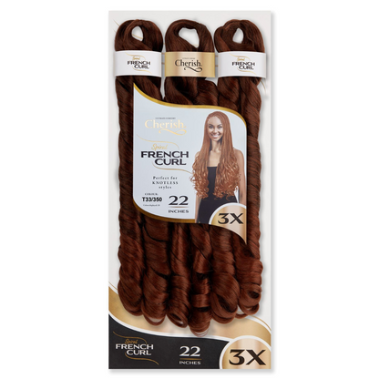 Cherish French Curl 22" 3X Pack