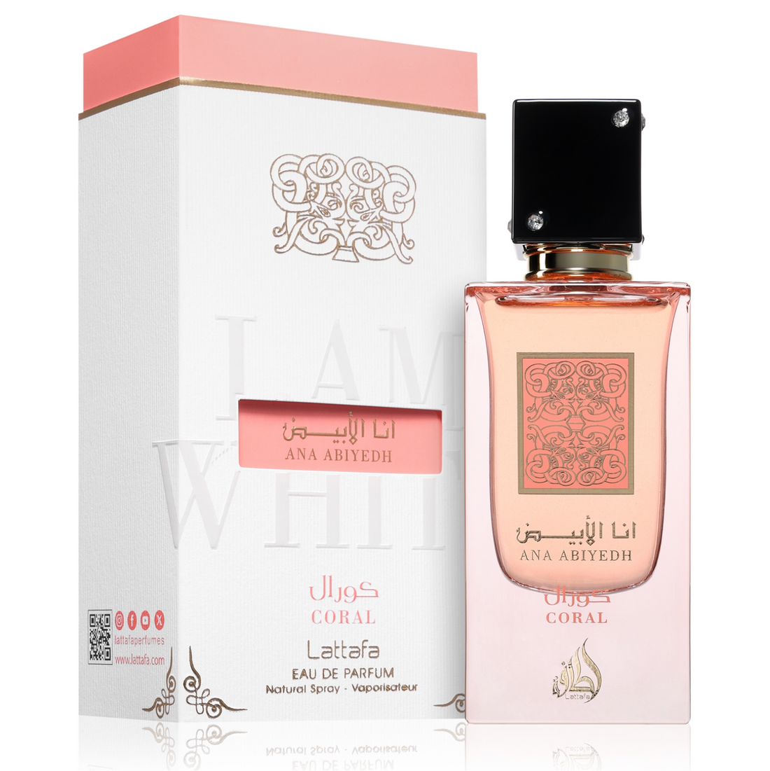Lattafa Ana Abiyedh Coral Eau De Parfum 100ml