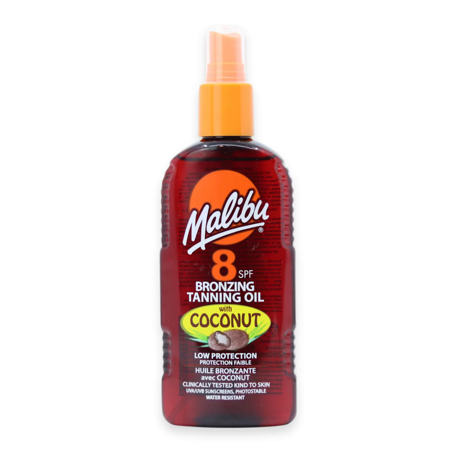 Malibu Fast Tanning Oil SPF 8 With Coconut