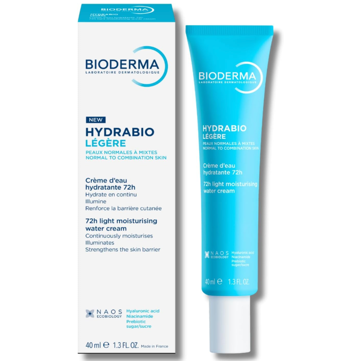 Bioderma Hydrabio 72h Light Moisturising Water Cream 40ml