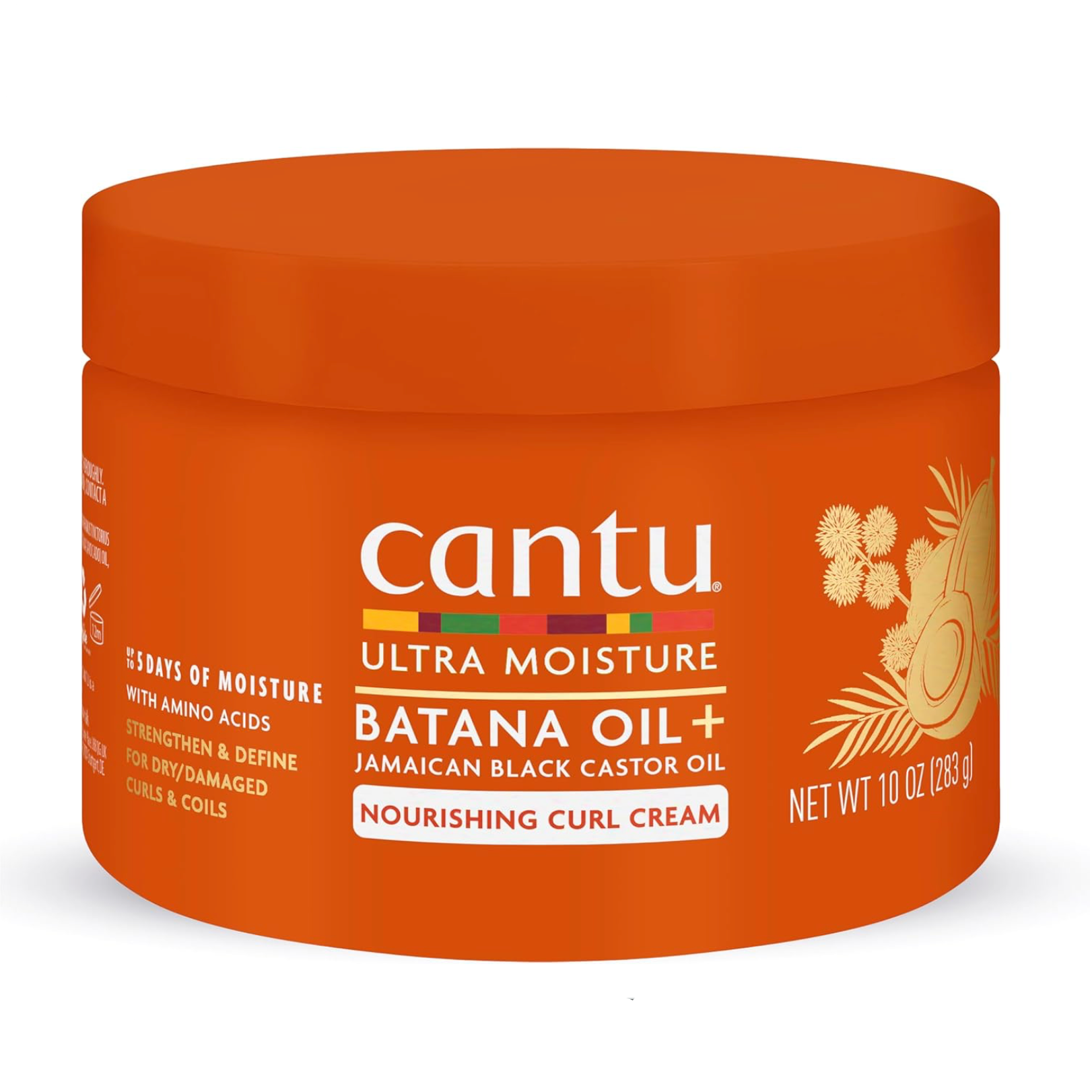 Cantu Ultra Moisture Batana Oil + Jamaican Castor Oil Nourishing Curl Cream 10oz