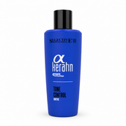 Selective Professional Alpha Keratin Tone Control Additive 100ml, professional anti-yellow additive for keratin treatments to neutralise unwanted warm tones in blonde and grey hair.
