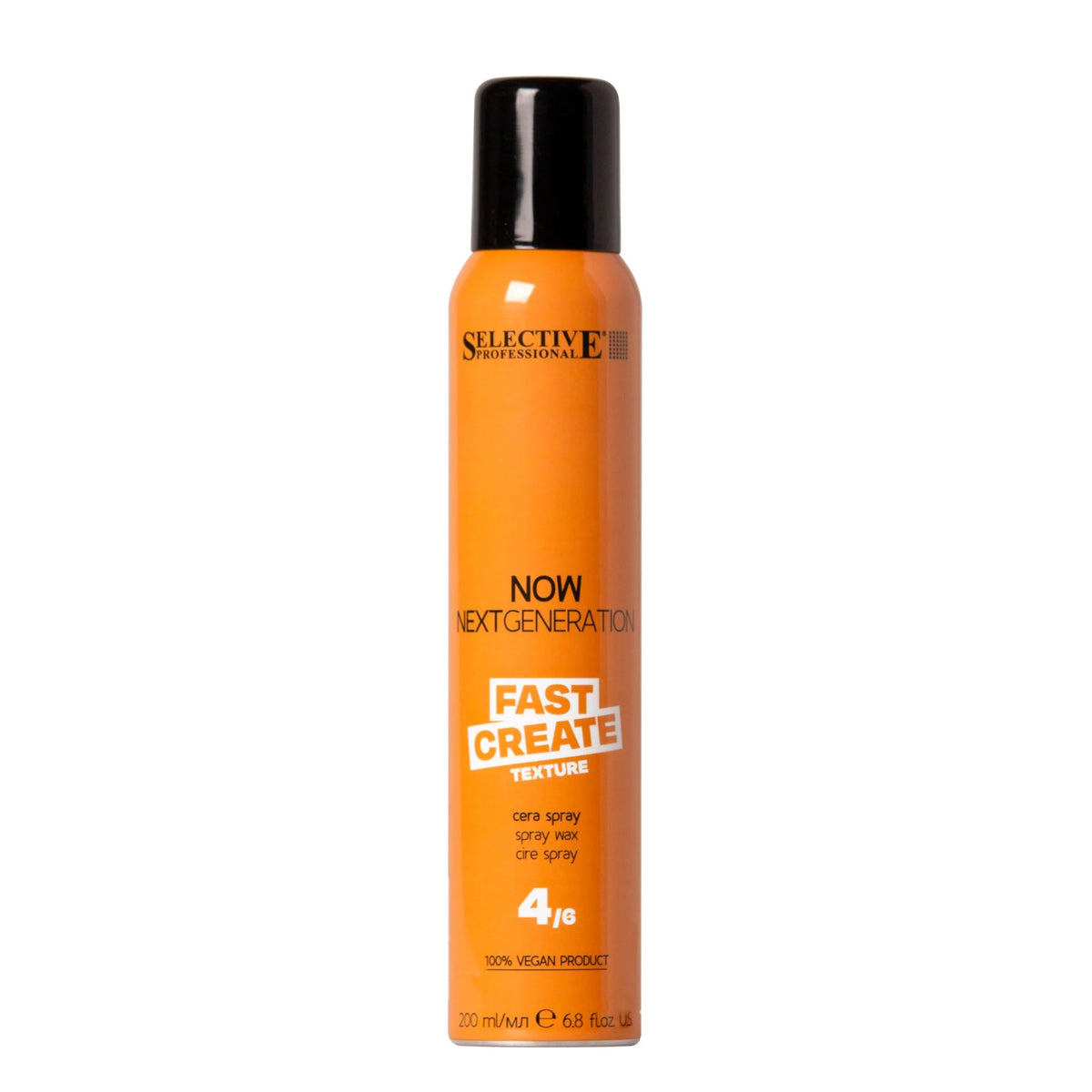 Selective Professional NOW Next Generation Fast Create Texture Spray Wax 200ml for creating texture, definition and flexible hold with a natural finish.