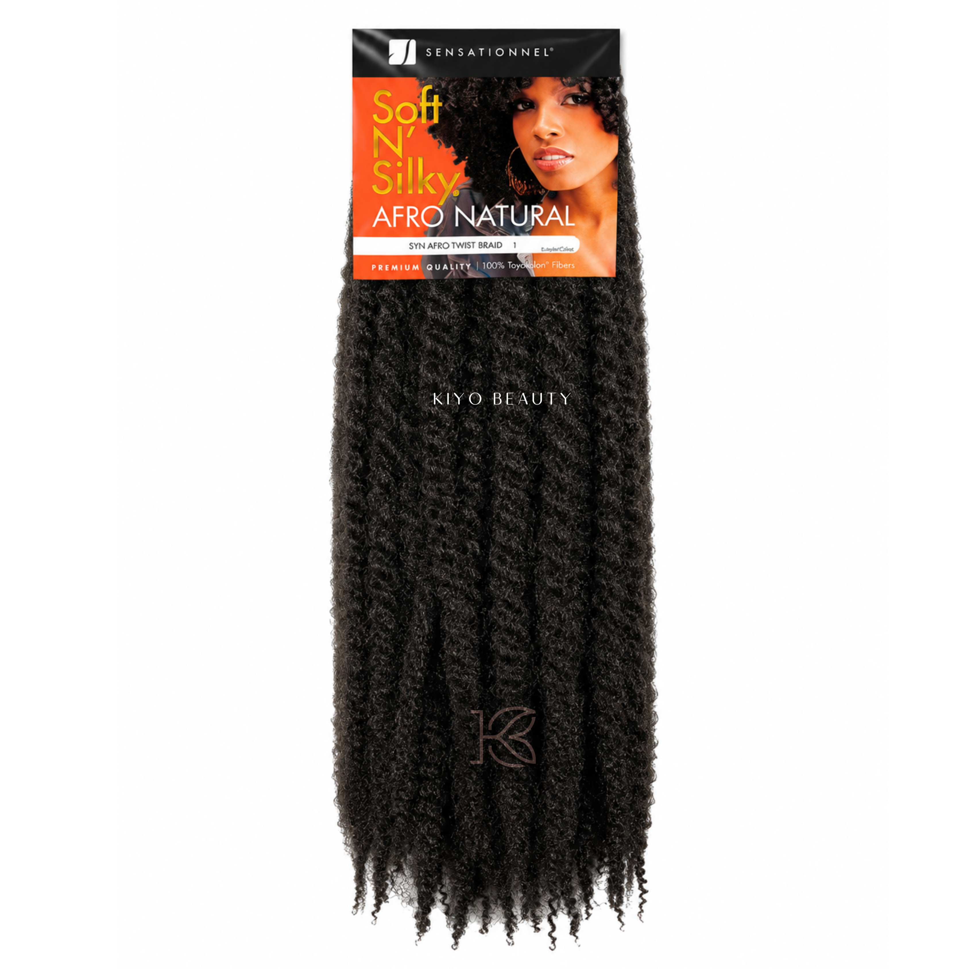 Sensationnel Soft n Silky Afro Twist Braid (1) Jet Black no packet