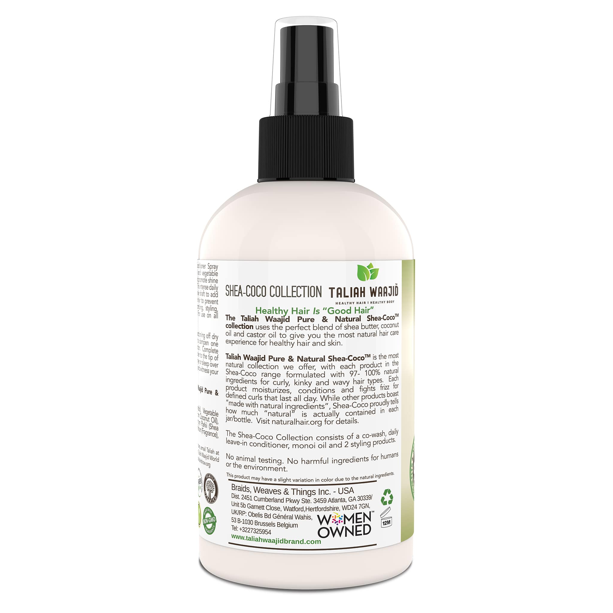 Taliah Waajid Pure & Natural Shea-Coco Leave-In Conditioner 8oz