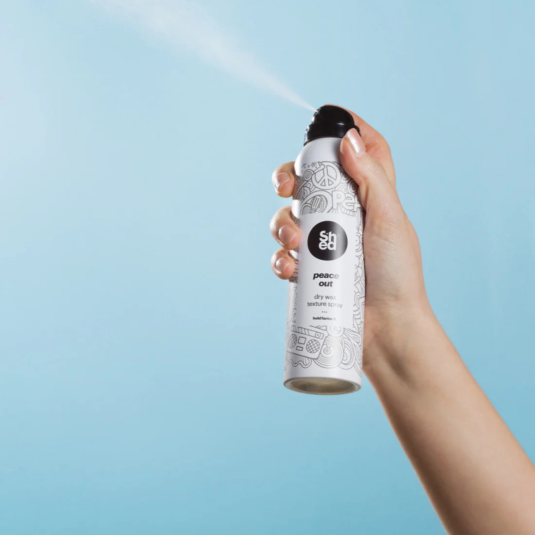 SHED Peace Out Dry Wax Texture Spray 150ml