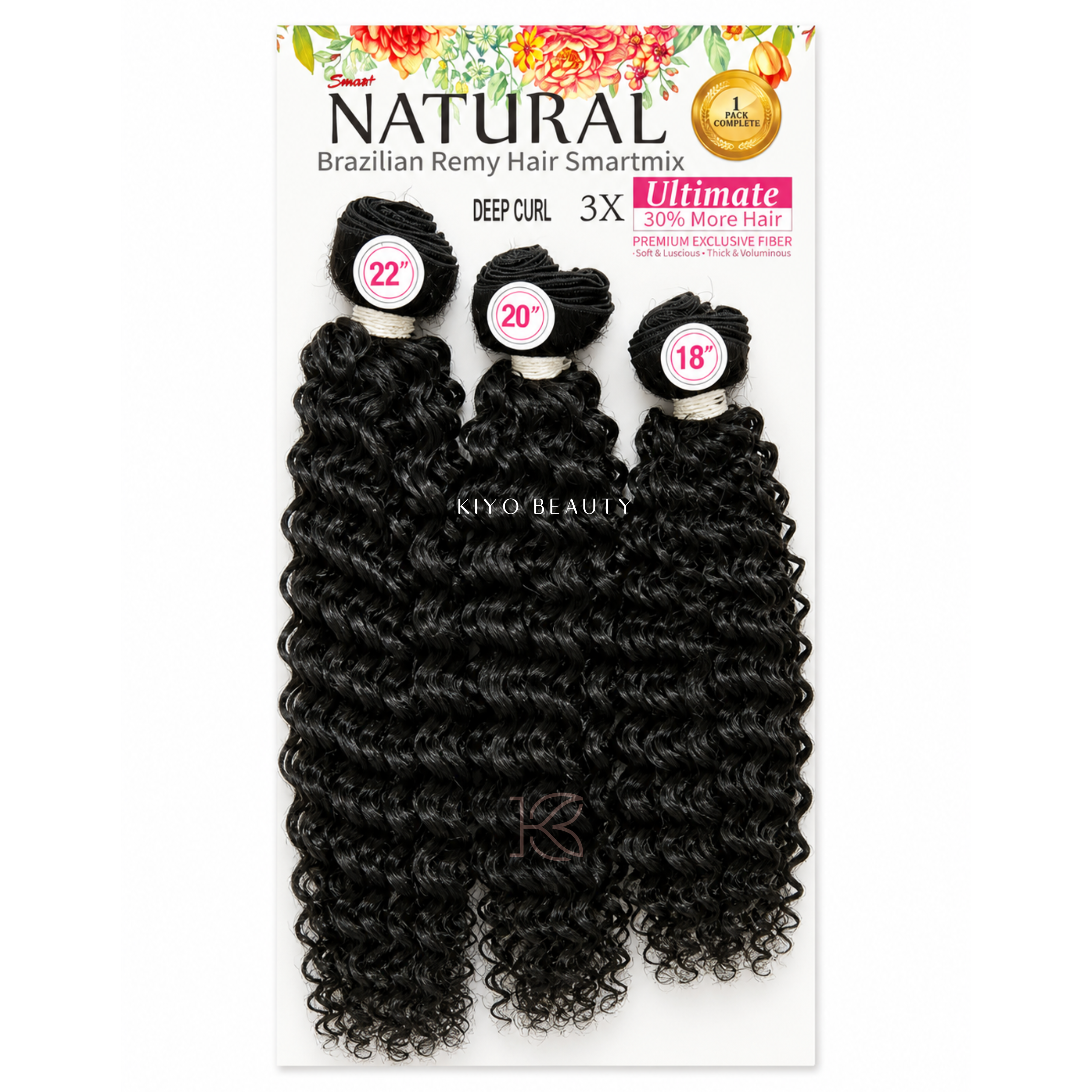 Smart Braid Natural Bundle Bohemian Deep Curl 3X