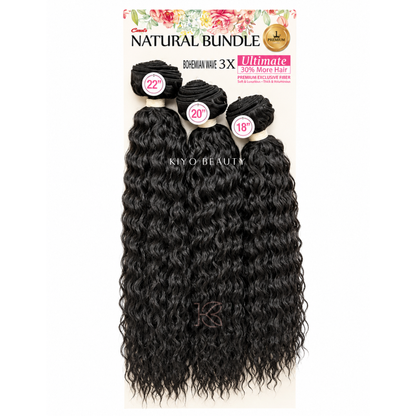 Smart Braid Natural Bundle Bohemian Wave 3x (1) Jet Black 