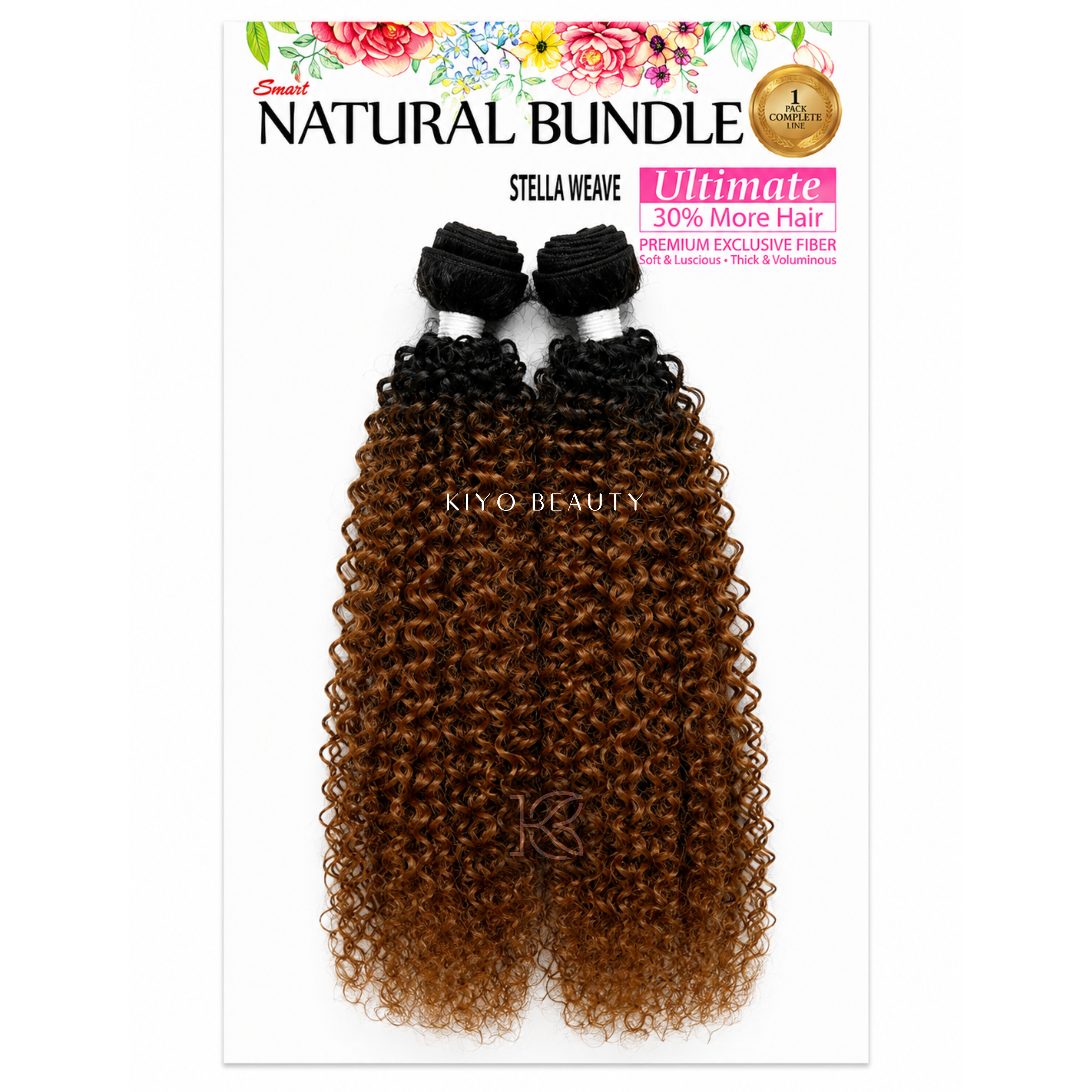 Smart Braid Natural Bundle Stella Weave 20" 2X (T1B/30) Brown Ombre