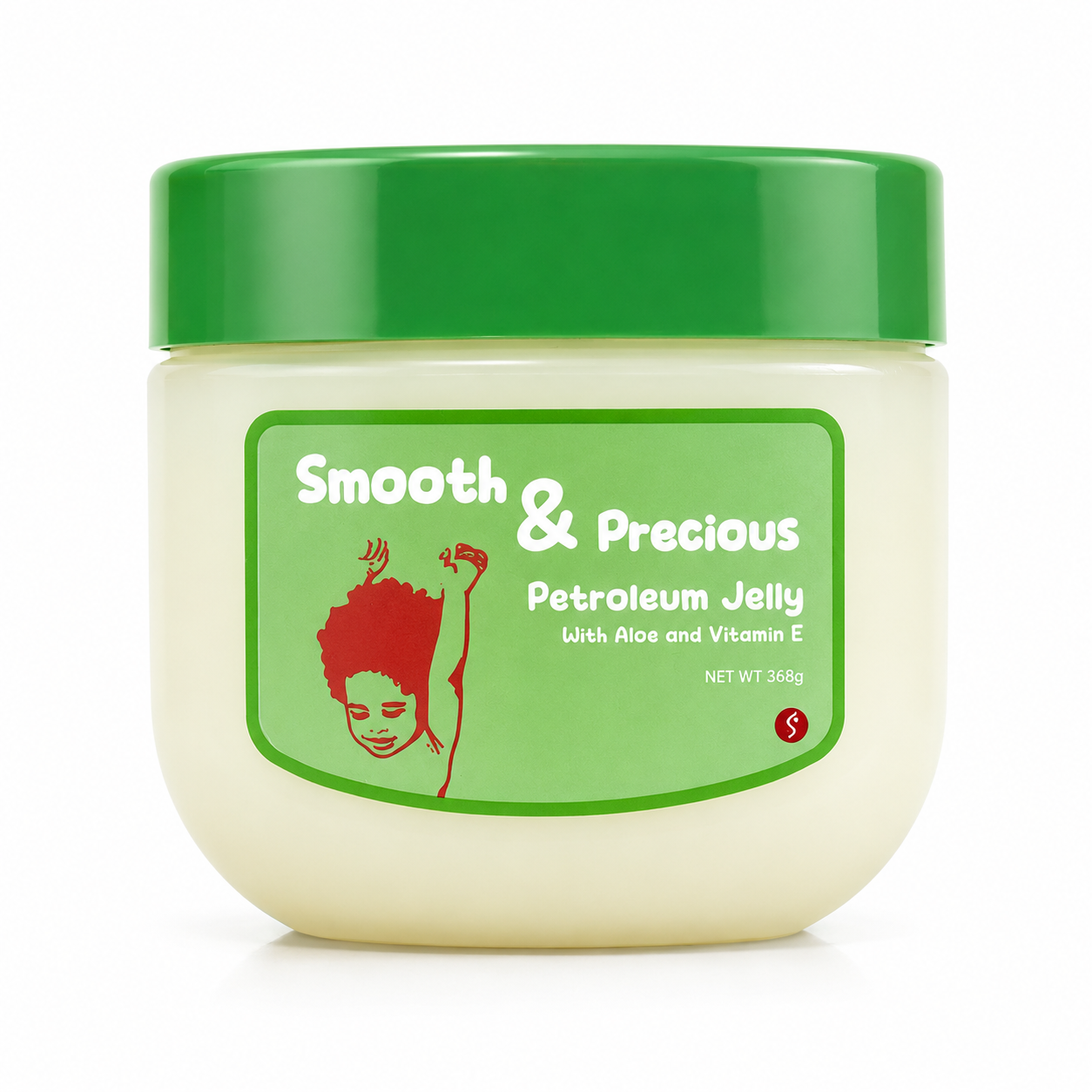 Smooth & Precious Petroleum Jelly with Aloe & Vitamin E 368g moisturising skin protectant for dry skin, enriched with aloe vera and vitamin E