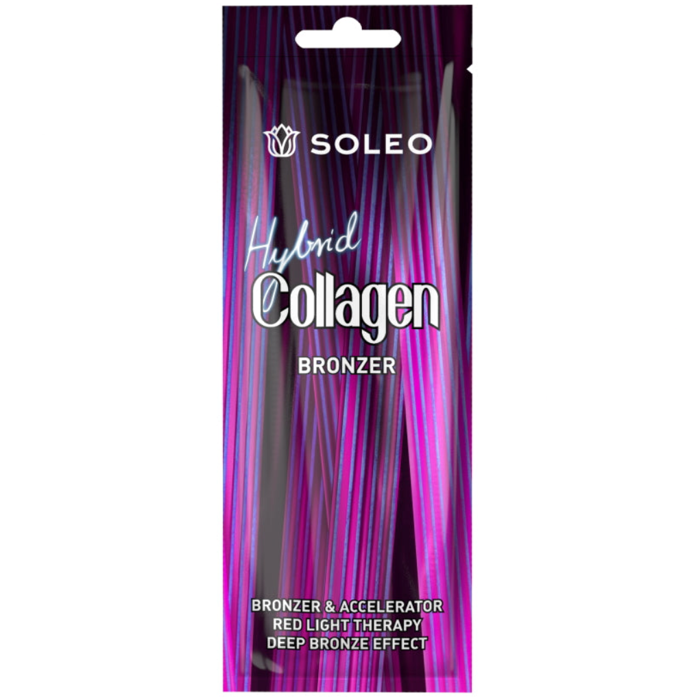Soleo Hybrid Collagen Bronzer tanning accelerator 15ml sachet Kiyo Beauty