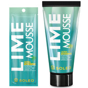 Soleo Lime Mousse ultra intensifier tanning accelerator available in 15ml sachet and 150ml tube at Kiyo Beauty