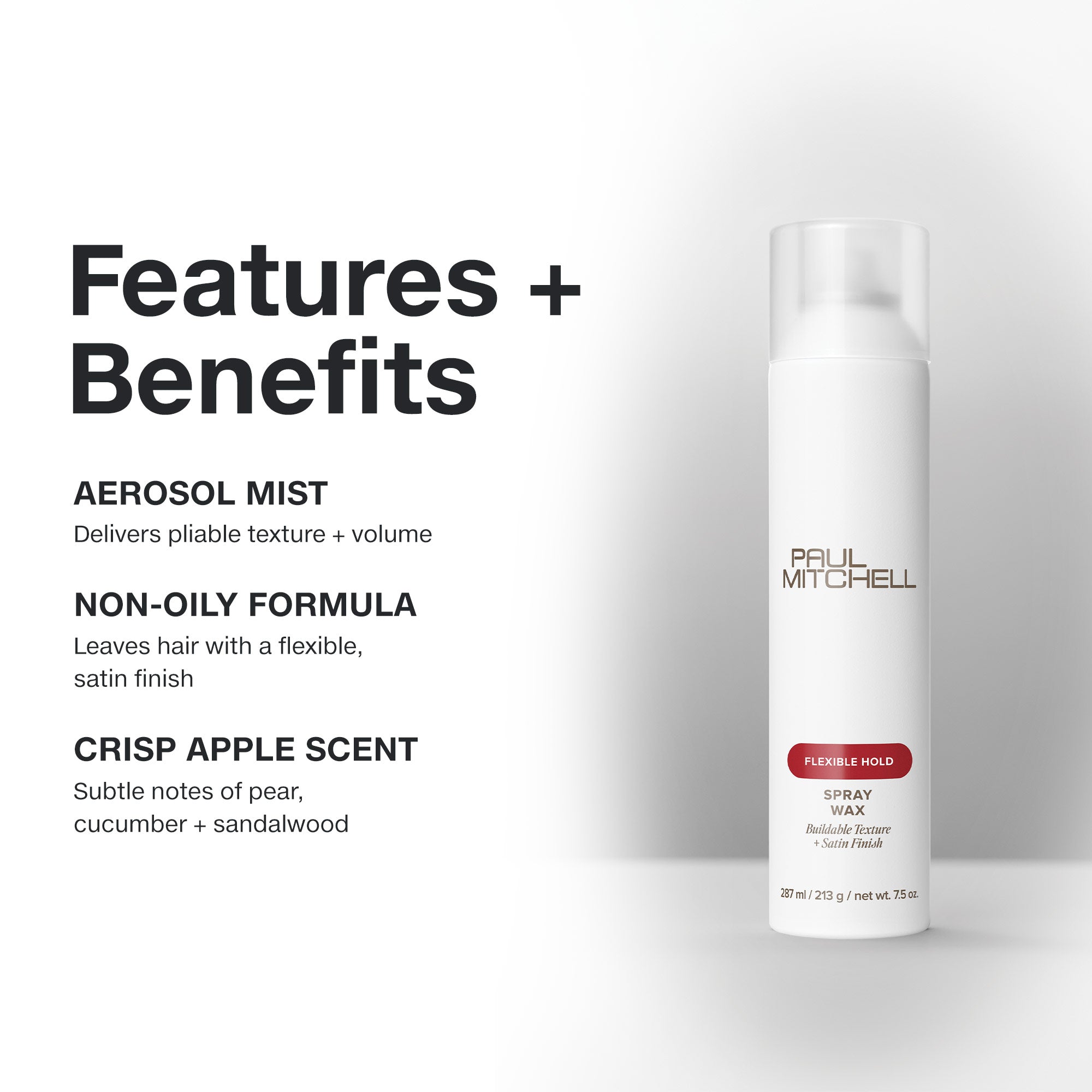 Paul Mitchell Flexible Style Spray Wax 300ml Features & Benefits