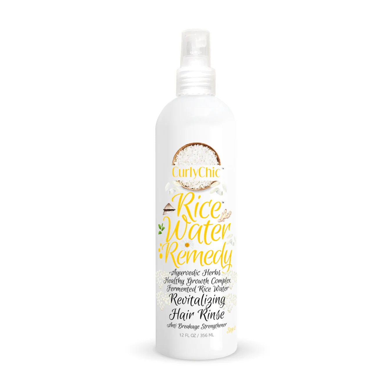 CurlyChic Rice Water Remedy Revitalizing Hair Rinse 8oz