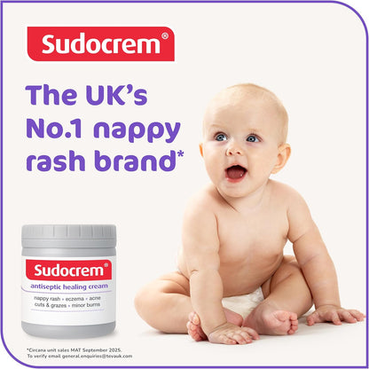 Sudocrem Antiseptic Healing Cream UKs no.1 nappy rash brand