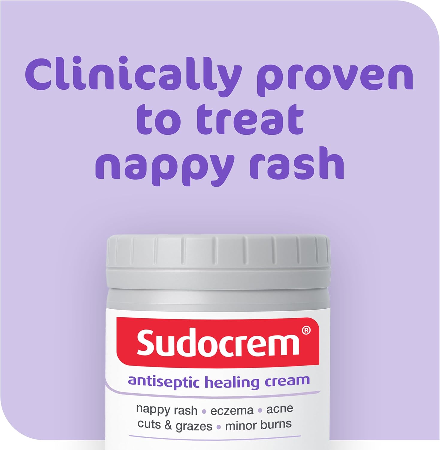 Sudocrem Antiseptic Healing Cream clinically proven to treat nappy rash
