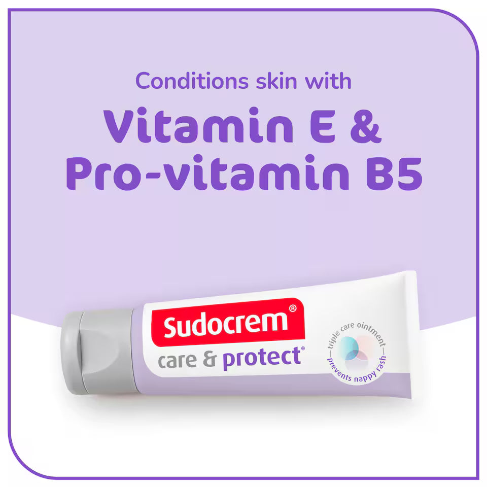 Sudocrem Care & Protect Nappy Cream 30g with vitamin e and pro-vitamin b5